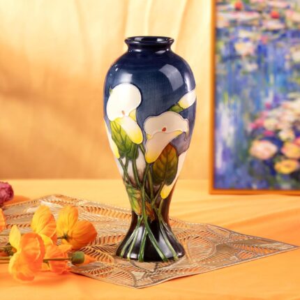 KAMMAK Colored Ceramic Vase, Beautiful Hand-Painted Decorative Vase, Modern Art Porcelain Vase for Flower Mantle Dining Table Centerpiece, Entryway Living Room Wedding...