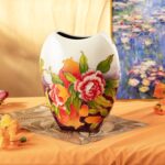 KAMMAK Colored Ceramic Vase, Beautiful Hand-Painted Decorative Vase, Modern Art Porcelain Vase for Flower Mantle Dining Table Centerpiece, Entryway Living Room Wedding...
