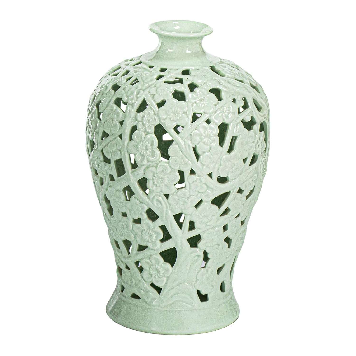 KAMMAK Colored Ceramic Vase, Beautiful Hand Painted Decorative Vase, Modern Art Porcelain Vase for Flower Mantle Dining Table Centerpiece, Entryway Living Room Wedding... KAMMAK 8HPYZF001 ceramic vase product card image