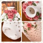 KAMMAK Colored Ceramic Vase, Beautiful Hand-Painted Decorative Vase, Modern Art Porcelain Vase for Flower Mantle Dining Table Centerpiece, Entryway Living Room Wedding...