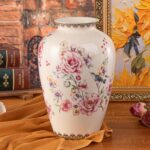 KAMMAK Colored Ceramic Vase, Beautiful Hand-Painted Decorative Vase, Modern Art Porcelain Vase for Flower Mantle Dining Table Centerpiece, Entryway Living Room Wedding...