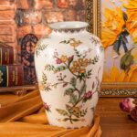 KAMMAK Colored Ceramic Vase, Beautiful Hand-Painted Decorative Vase, Modern Art Porcelain Vase for Flower Mantle Dining Table Centerpiece, Entryway Living Room Wedding...