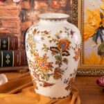 KAMMAK Colored Ceramic Vase, Beautiful Hand-Painted Decorative Vase, Modern Art Porcelain Vase for Flower Mantle Dining Table Centerpiece, Entryway Living Room Wedding...