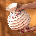 KAMMAK Colored Ceramic Vase, Beautiful Hand-Painted Decorative Vase, Modern Art Porcelain Vase for Flower Mantle Dining Table Centerpiece, Entryway Living Room Wedding...
