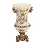 KAMMAK Colored Ceramic Vase, Beautiful Hand-Painted Decorative Vase, Modern Art Porcelain Vase for Flower Mantle Dining Table Centerpiece, Entryway Living Room Wedding...