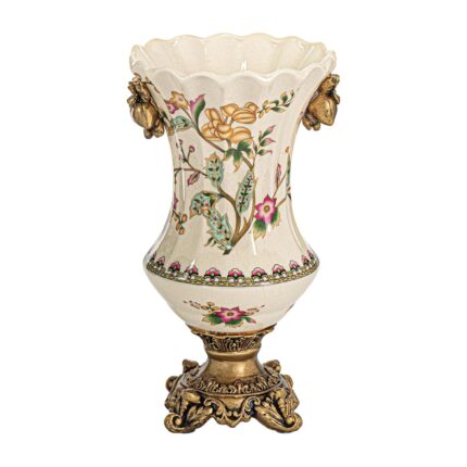 KAMMAK Colored Ceramic Vase, Beautiful Hand-Painted Decorative Vase, Modern Art Porcelain Vase for Flower Mantle Dining Table Centerpiece, Entryway Living Room Wedding...