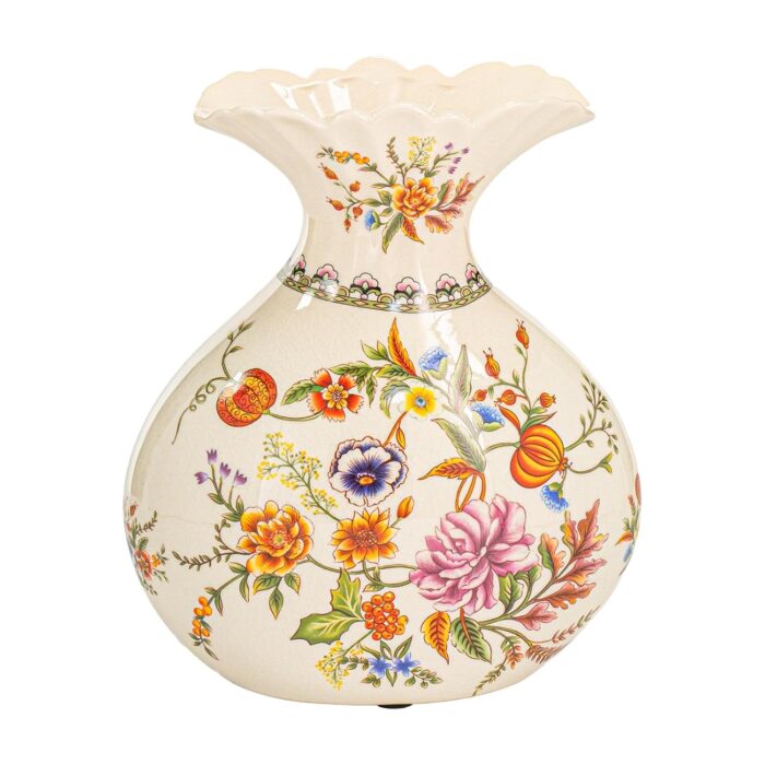 KAMMAK Colored Ceramic Vase, Beautiful Hand-Painted Decorative Vase, Modern Art Porcelain Vase for Flower Mantle Dining Table Centerpiece, Entryway Living Room Wedding...