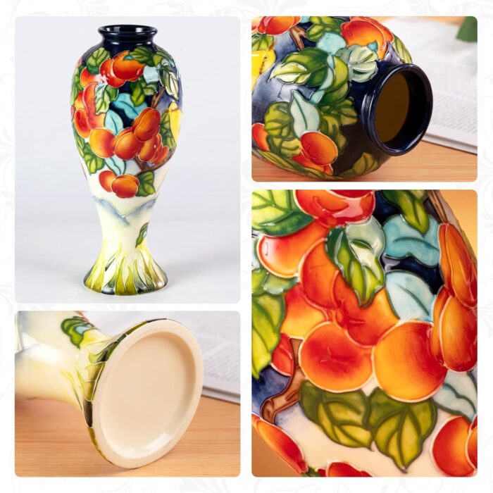 KAMMAK Colored Ceramic Vase, Beautiful Hand-Painted Decorative Vase, Modern Art Porcelain Vase for Flower Mantle Dining Table Centerpiece, Entryway Living Room Wedding...