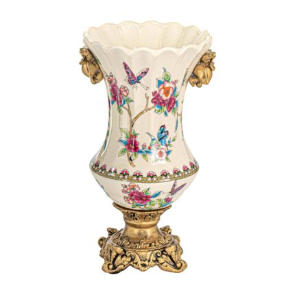 KAMMAK Colored Ceramic Vase, Beautiful Hand-Painted Decorative Vase, Modern Art Porcelain Vase for Flower Mantle Dining Table Centerpiece, Entryway Living Room Wedding...