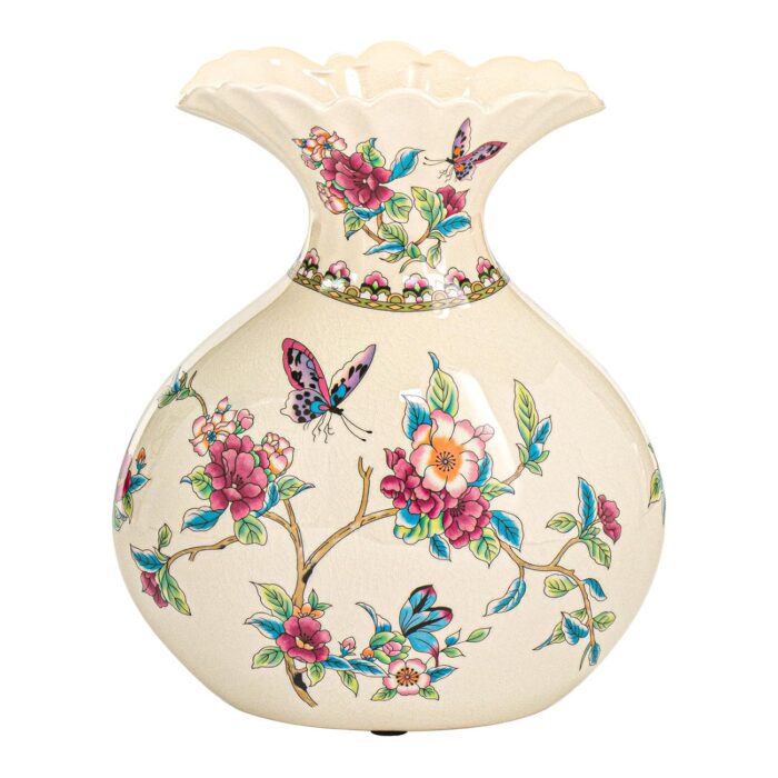 KAMMAK Colored Ceramic Vase, Beautiful Hand-Painted Decorative Vase, Modern Art Porcelain Vase for Flower Mantle Dining Table Centerpiece, Entryway Living Room Wedding...