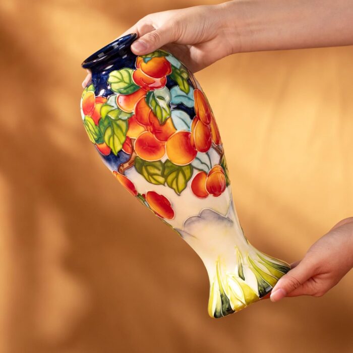 KAMMAK Colored Ceramic Vase, Beautiful Hand-Painted Decorative Vase, Modern Art Porcelain Vase for Flower Mantle Dining Table Centerpiece, Entryway Living Room Wedding...