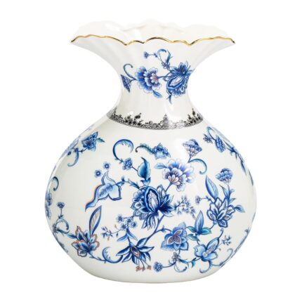 KAMMAK Colored Ceramic Vase, Beautiful Hand-Painted Decorative Vase, Modern Art Porcelain Vase for Flower Mantle Dining Table Centerpiece, Entryway Living Room Wedding...