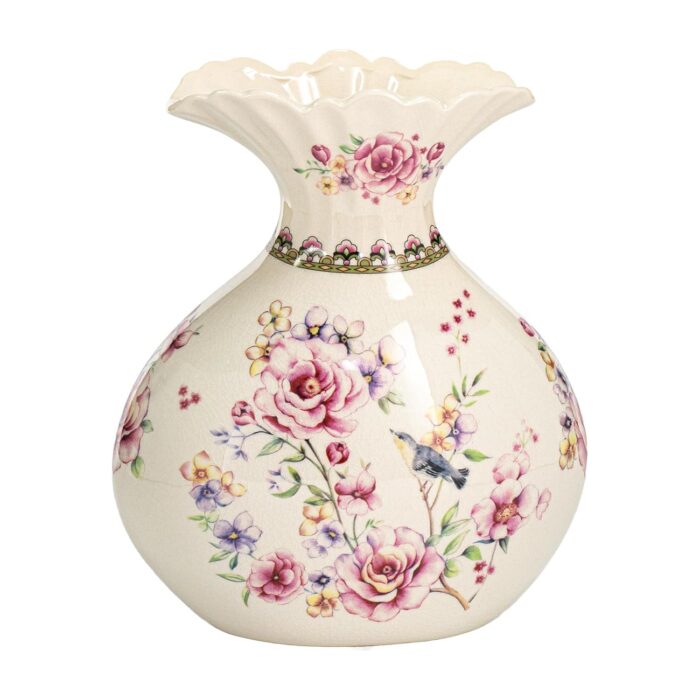 KAMMAK Colored Ceramic Vase, Beautiful Hand-Painted Decorative Vase, Modern Art Porcelain Vase for Flower Mantle Dining Table Centerpiece, Entryway Living Room Wedding...