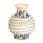 KAMMAK Colored Ceramic Vase, Beautiful Hand-Painted Decorative Vase, Modern Art Porcelain Vase for Flower Mantle Dining Table Centerpiece, Entryway Living Room Wedding...