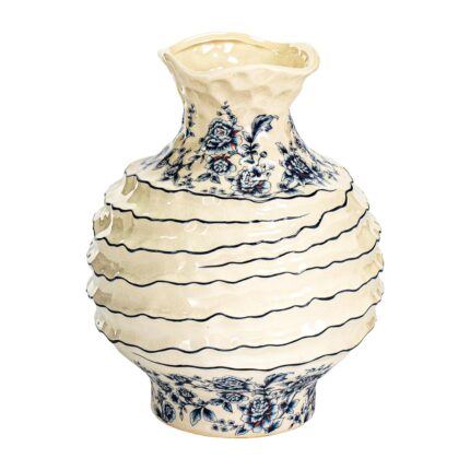 KAMMAK Colored Ceramic Vase, Beautiful Hand-Painted Decorative Vase, Modern Art Porcelain Vase for Flower Mantle Dining Table Centerpiece, Entryway Living Room Wedding...