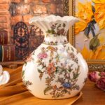 KAMMAK Colored Ceramic Vase, Beautiful Hand-Painted Decorative Vase, Modern Art Porcelain Vase for Flower Mantle Dining Table Centerpiece, Entryway Living Room Wedding...