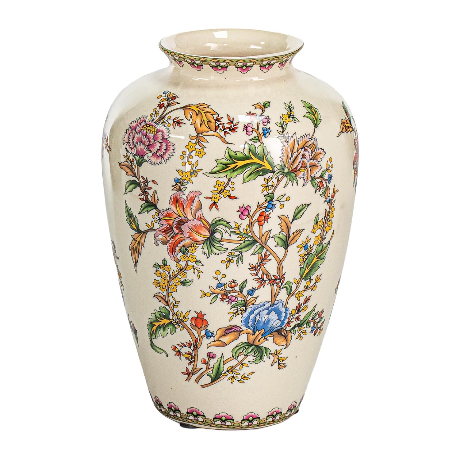 KAMMAK Colored Ceramic Vase, Beautiful Hand Painted Decorative Vase, Modern Art Porcelain Vase for Flower Mantle Dining Table Centerpiece, Entryway Living Room Wedding... KAMMAK 8HPLZ005 ceramic vase product card image