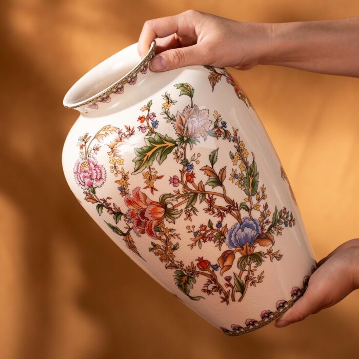 KAMMAK Colored Ceramic Vase, Beautiful Hand-Painted Decorative Vase, Modern Art Porcelain Vase for Flower Mantle Dining Table Centerpiece, Entryway Living Room Wedding...