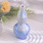 KAMMAK Colored Ceramic Vase, Beautiful Hand-Painted Decorative Vase, Modern Art Porcelain Vase for Flower Mantle Dining Table Centerpiece, Entryway Living Room Wedding...