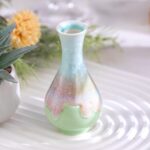 KAMMAK Colored Ceramic Vase, Beautiful Hand-Painted Decorative Vase, Modern Art Porcelain Vase for Flower Mantle Dining Table Centerpiece, Entryway Living Room Wedding...
