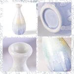 KAMMAK Colored Ceramic Vase, Beautiful Hand-Painted Decorative Vase, Modern Art Porcelain Vase for Flower Mantle Dining Table Centerpiece, Entryway Living Room Wedding...