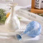 KAMMAK Colored Ceramic Vase, Beautiful Hand-Painted Decorative Vase, Modern Art Porcelain Vase for Flower Mantle Dining Table Centerpiece, Entryway Living Room Wedding...