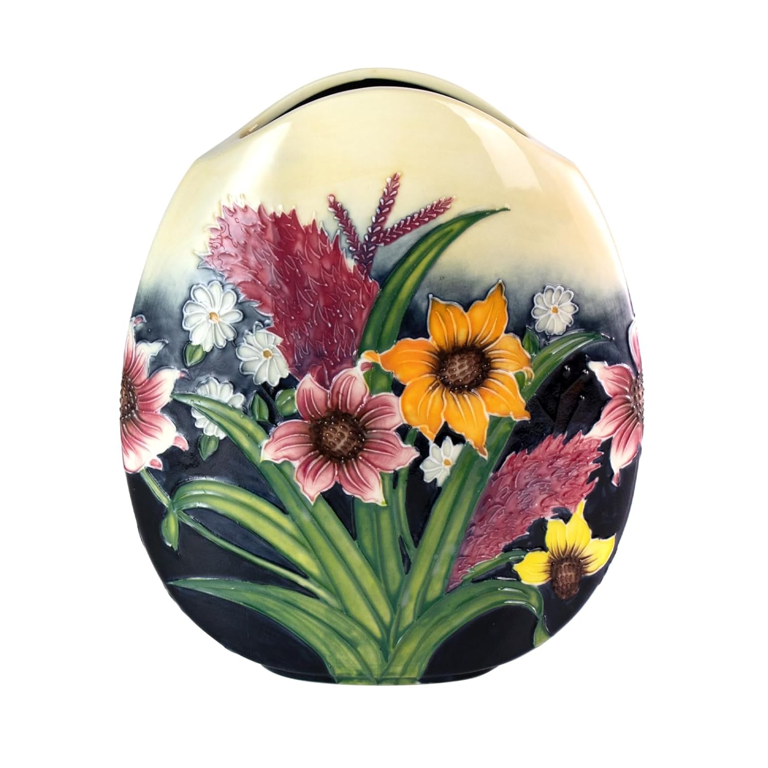 KAMMAK Colored Ceramic Vase, Beautiful Hand Painted Decorative Vase, Modern Art Porcelain Vase for Flower Mantle Dining Table Centerpiece, Entryway Living Room Wedding... KAMMAK 8HPYZF012 ceramic vase product card image