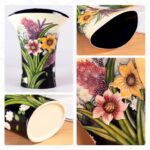 KAMMAK Colored Ceramic Vase, Beautiful Hand-Painted Decorative Vase, Modern Art Porcelain Vase for Flower Mantle Dining Table Centerpiece, Entryway Living Room Wedding...
