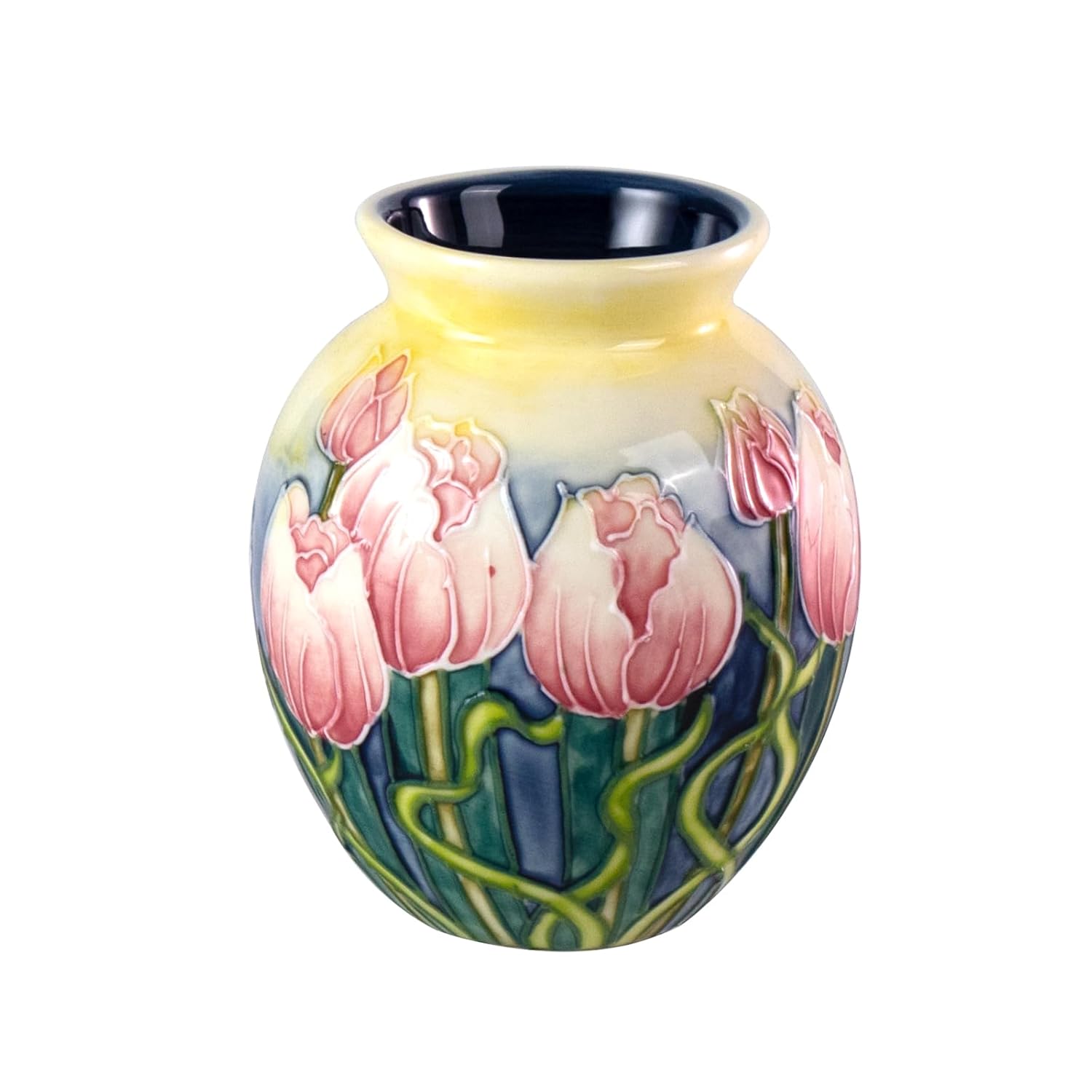 KAMMAK Colored Ceramic Vase, Beautiful Hand Painted Decorative Vase, Modern Art Porcelain Vase for Flower Mantle Dining Table Centerpiece, Entryway Living Room Wedding... KAMMAK 8HPYZF040 ceramic vase product card image