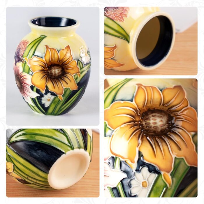 KAMMAK Colored Ceramic Vase, Beautiful Hand-Painted Decorative Vase, Modern Art Porcelain Vase for Flower Mantle Dining Table Centerpiece, Entryway Living Room Wedding...