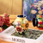 KAMMAK Colored Ceramic Vase, Beautiful Hand-Painted Decorative Vase, Modern Art Porcelain Vase for Flower Mantle Dining Table Centerpiece, Entryway Living Room Wedding...