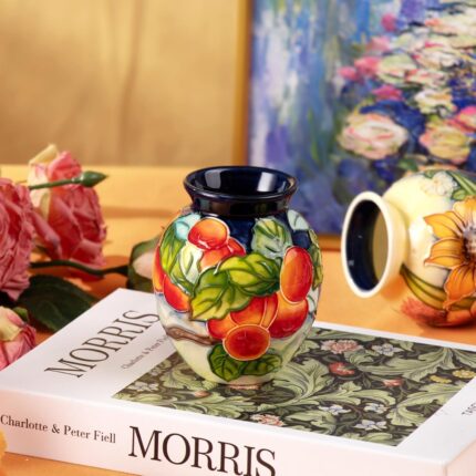 KAMMAK Colored Ceramic Vase, Beautiful Hand-Painted Decorative Vase, Modern Art Porcelain Vase for Flower Mantle Dining Table Centerpiece, Entryway Living Room Wedding...