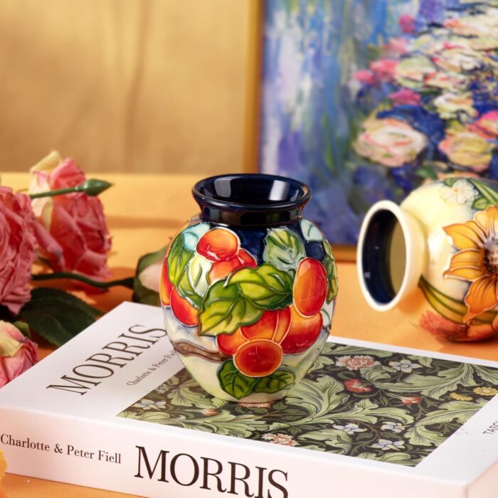 KAMMAK Colored Ceramic Vase, Beautiful Hand-Painted Decorative Vase, Modern Art Porcelain Vase for Flower Mantle Dining Table Centerpiece, Entryway Living Room Wedding...