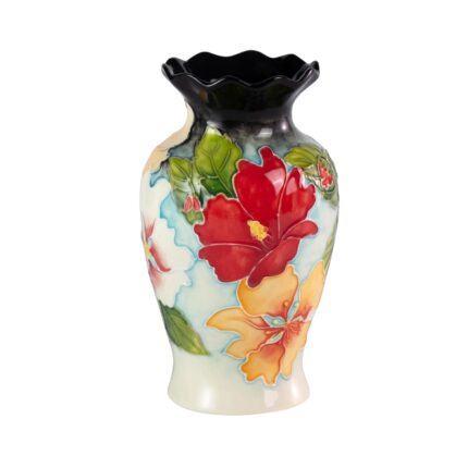 KAMMAK Colored Ceramic Vase, Beautiful Hand-Painted Decorative Vase, Modern Art Porcelain Vase for Flower Mantle Dining Table Centerpiece, Entryway Living Room Wedding...