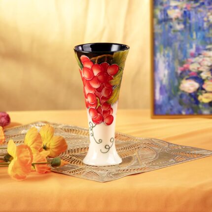KAMMAK Colored Ceramic Vase, Beautiful Hand-Painted Decorative Vase, Modern Art Porcelain Vase for Flower Mantle Dining Table Centerpiece, Entryway Living Room Wedding...