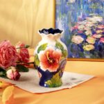 KAMMAK Colored Ceramic Vase, Beautiful Hand-Painted Decorative Vase, Modern Art Porcelain Vase for Flower Mantle Dining Table Centerpiece, Entryway Living Room Wedding...