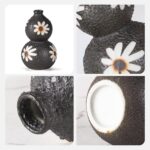 KAMMAK Colored Ceramic Vase, Beautiful Hand-Painted Decorative Vase, Modern Art Porcelain Vase for Flower Mantle Dining Table Centerpiece, Entryway Living Room Wedding...