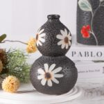 KAMMAK Colored Ceramic Vase, Beautiful Hand-Painted Decorative Vase, Modern Art Porcelain Vase for Flower Mantle Dining Table Centerpiece, Entryway Living Room Wedding...