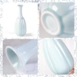 KAMMAK Colored Ceramic Vase, Beautiful Hand-Painted Decorative Vase, Modern Art Porcelain Vase for Flower Mantle Dining Table Centerpiece, Entryway Living Room Wedding...