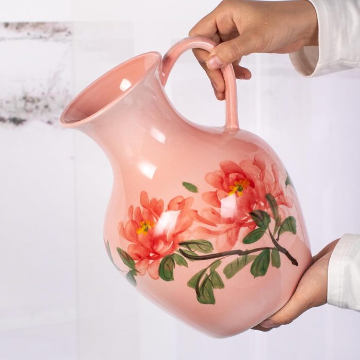 KAMMAK Colored Ceramic Vase, Beautiful Hand-Painted Decorative Vase, Modern Art Porcelain Vase for Flower Mantle Dining Table Centerpiece, Entryway Living Room Wedding...