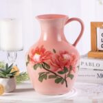 KAMMAK Colored Ceramic Vase, Beautiful Hand-Painted Decorative Vase, Modern Art Porcelain Vase for Flower Mantle Dining Table Centerpiece, Entryway Living Room Wedding...