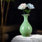 KAMMAK Colored Ceramic Vase, Beautiful Hand-Painted Decorative Vase, Modern Art Porcelain Vase for Flower Mantle Dining Table Centerpiece, Entryway Living Room Wedding...
