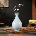 KAMMAK Colored Ceramic Vase, Beautiful Hand-Painted Decorative Vase, Modern Art Porcelain Vase for Flower Mantle Dining Table Centerpiece, Entryway Living Room Wedding...