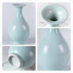 KAMMAK Colored Ceramic Vase, Beautiful Hand-Painted Decorative Vase, Modern Art Porcelain Vase for Flower Mantle Dining Table Centerpiece, Entryway Living Room Wedding...