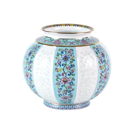 KAMMAK Colored Ceramic Vase, Beautiful Hand-Painted Decorative Vase, Modern Art Porcelain Vase for Flower Mantle Dining Table Centerpiece, Entryway Living Room Wedding...