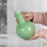 KAMMAK Colored Ceramic Vase, Beautiful Hand-Painted Decorative Vase, Modern Art Porcelain Vase for Flower Mantle Dining Table Centerpiece, Entryway Living Room Wedding...