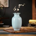 KAMMAK Colored Ceramic Vase, Beautiful Hand-Painted Decorative Vase, Modern Art Porcelain Vase for Flower Mantle Dining Table Centerpiece, Entryway Living Room Wedding...