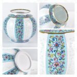 KAMMAK Colored Ceramic Vase, Beautiful Hand-Painted Decorative Vase, Modern Art Porcelain Vase for Flower Mantle Dining Table Centerpiece, Entryway Living Room Wedding...