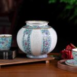 KAMMAK Colored Ceramic Vase, Beautiful Hand-Painted Decorative Vase, Modern Art Porcelain Vase for Flower Mantle Dining Table Centerpiece, Entryway Living Room Wedding...