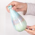 KAMMAK Colored Ceramic Vase, Beautiful Hand-Painted Decorative Vase, Modern Art Porcelain Vase for Flower Mantle Dining Table Centerpiece, Entryway Living Room Wedding...